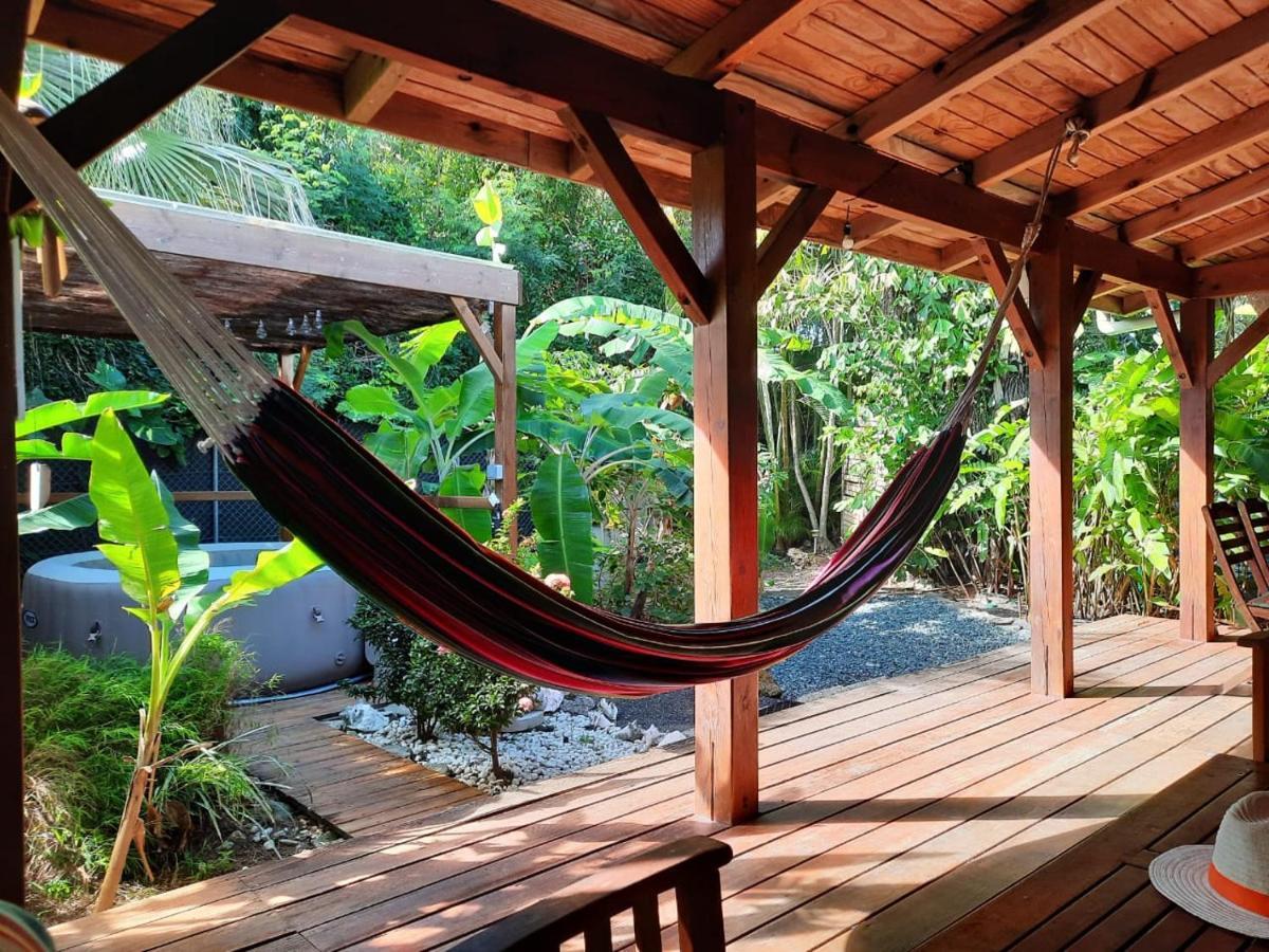 Kaz Creole Aventure Tropicale Insolite, Fibre, Jardin Et Jacuzzi Prives Сен-Франсуа Экстерьер фото