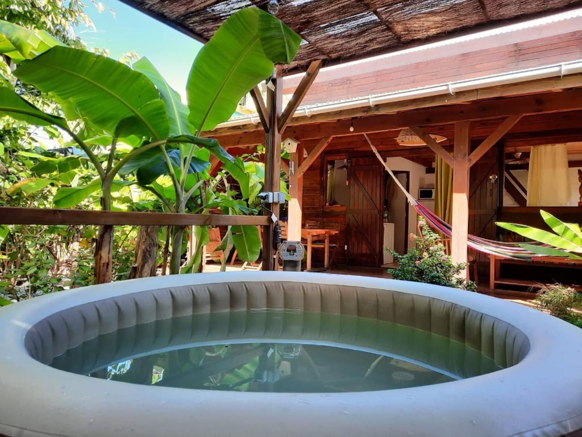Kaz Creole Aventure Tropicale Insolite, Fibre, Jardin Et Jacuzzi Prives Сен-Франсуа Экстерьер фото