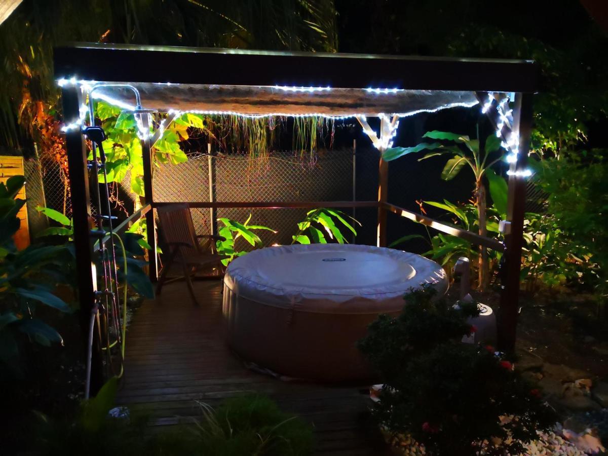 Kaz Creole Aventure Tropicale Insolite, Fibre, Jardin Et Jacuzzi Prives Сен-Франсуа Экстерьер фото