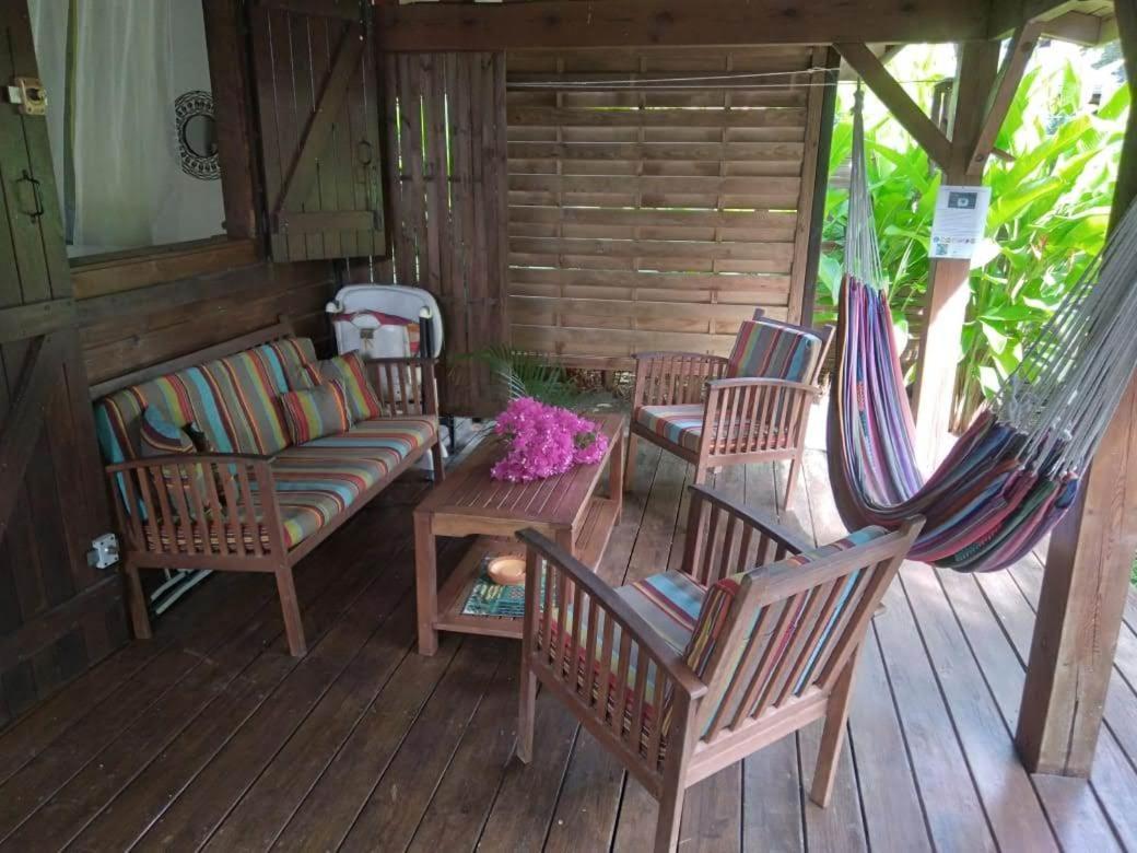 Kaz Creole Aventure Tropicale Insolite, Fibre, Jardin Et Jacuzzi Prives Сен-Франсуа Экстерьер фото