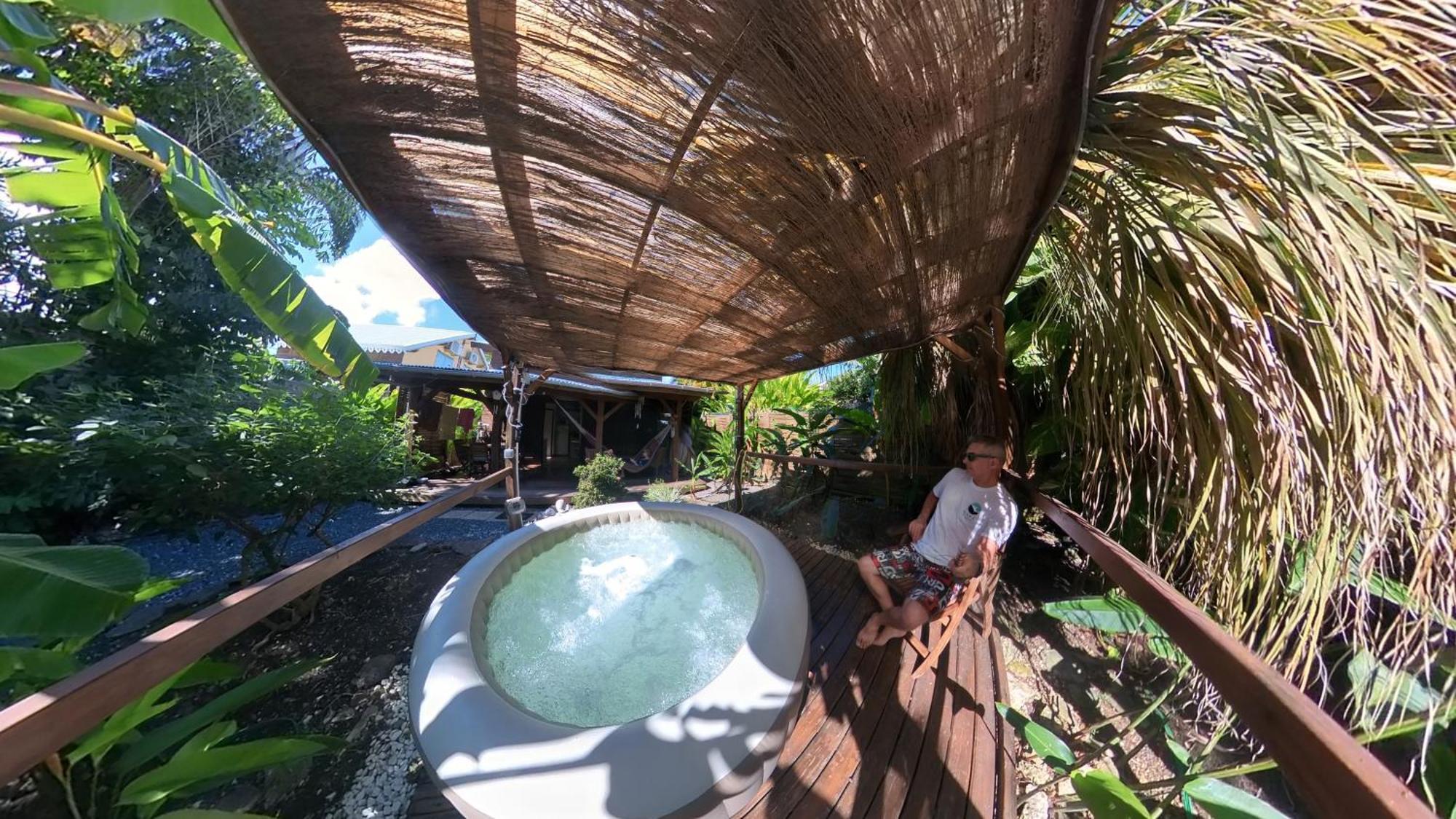 Kaz Creole Aventure Tropicale Insolite, Fibre, Jardin Et Jacuzzi Prives Сен-Франсуа Экстерьер фото