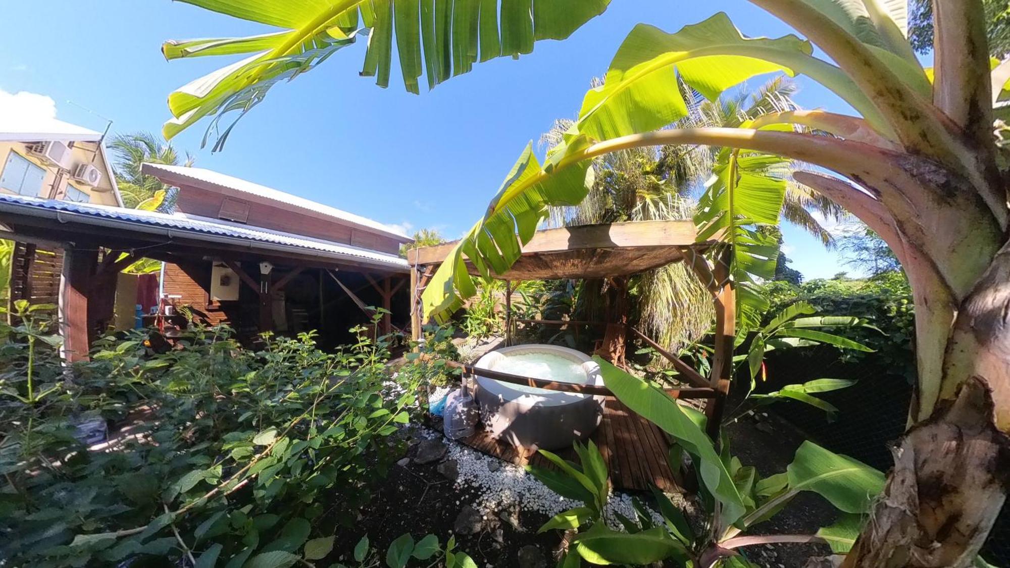 Kaz Creole Aventure Tropicale Insolite, Fibre, Jardin Et Jacuzzi Prives Сен-Франсуа Экстерьер фото